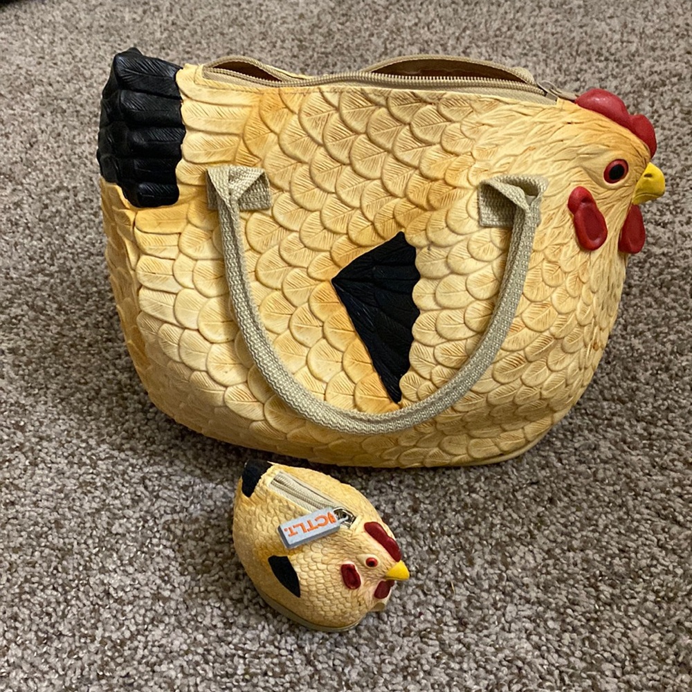 Chicken Purse With Mini Chicken Coin Purse